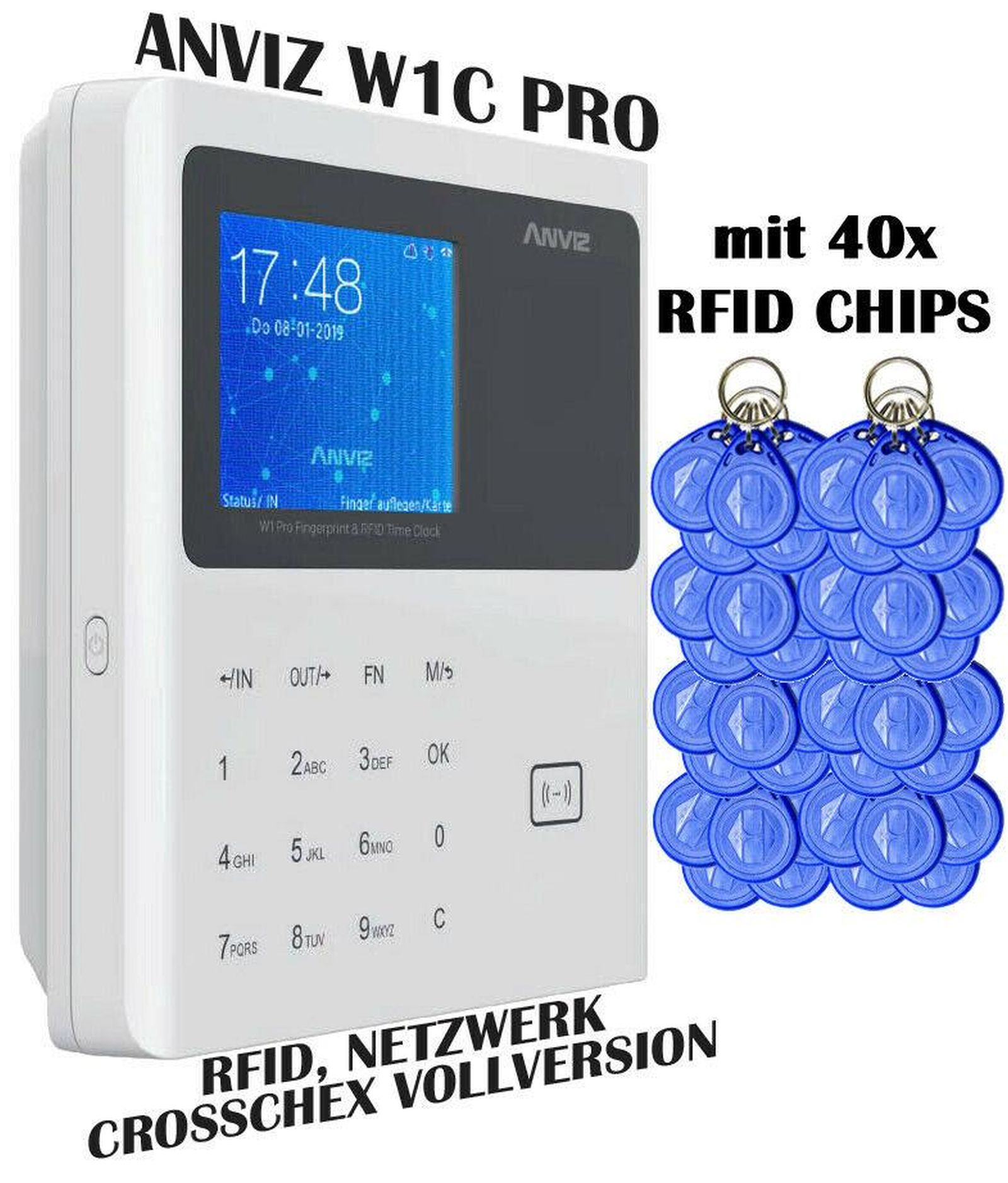 Anviz Zeiterfassung Netzwerk, WLAN, USB, Türöffner - Wählen Sie Ihre Konfiguration