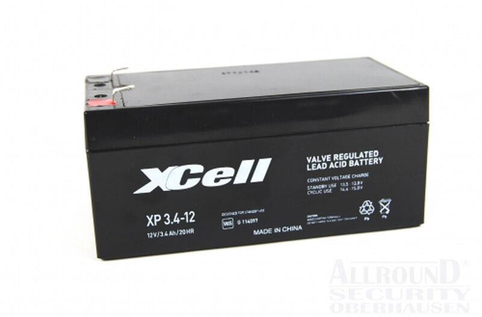 Akku Nachladbare versiegelte Blei-Gel Batterie 12V/3.2AH, 134x67x61mm 67mm über Pole