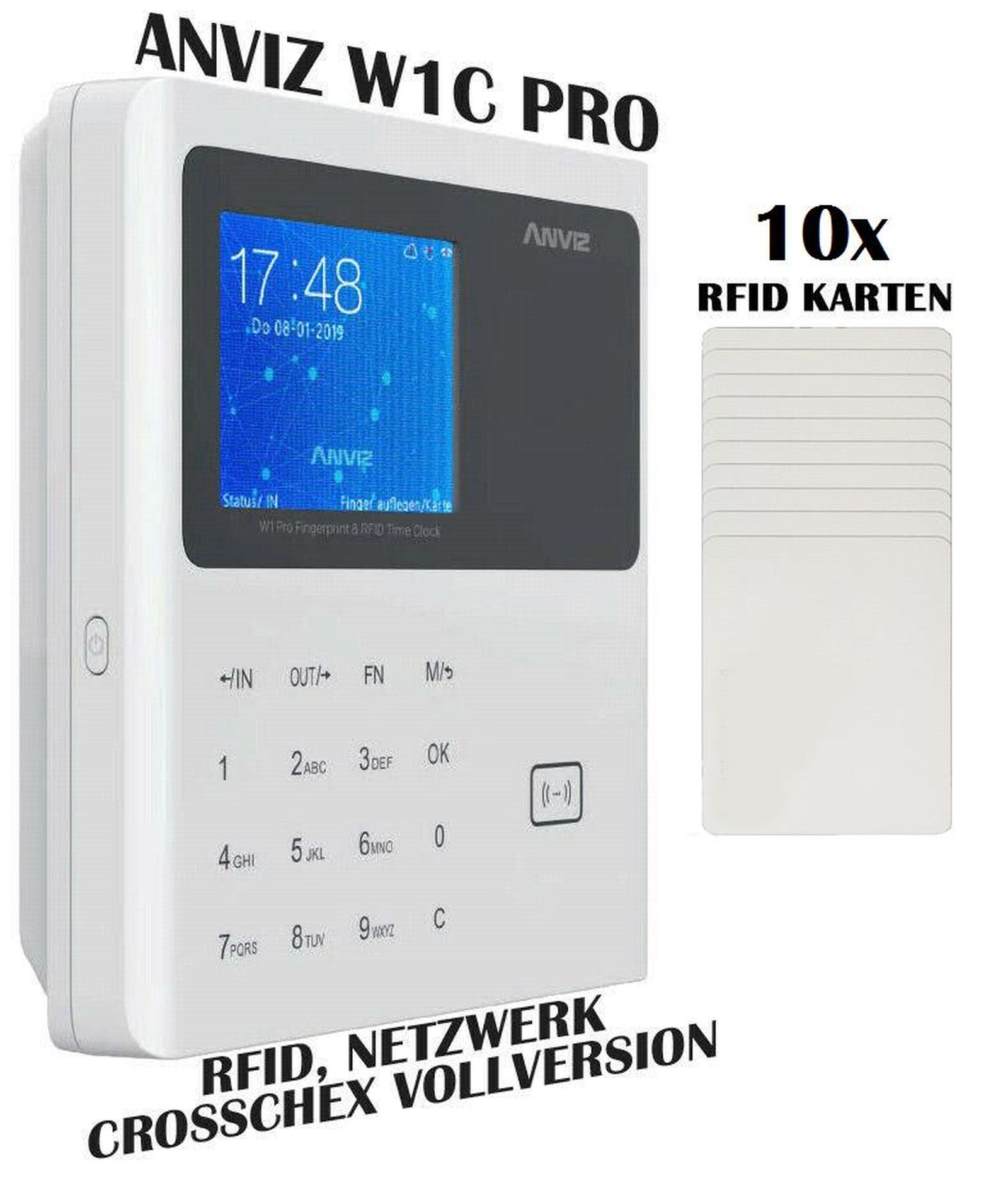 Anviz Zeiterfassung Netzwerk, WLAN, USB, Türöffner - Wählen Sie Ihre Konfiguration